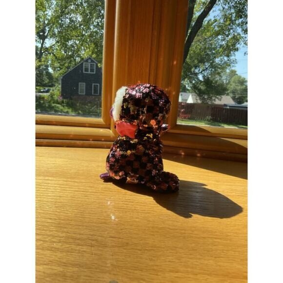 5” TY Checks Sequence Owl Beanie Plush Stuffed Animal - Picture 3 of 5